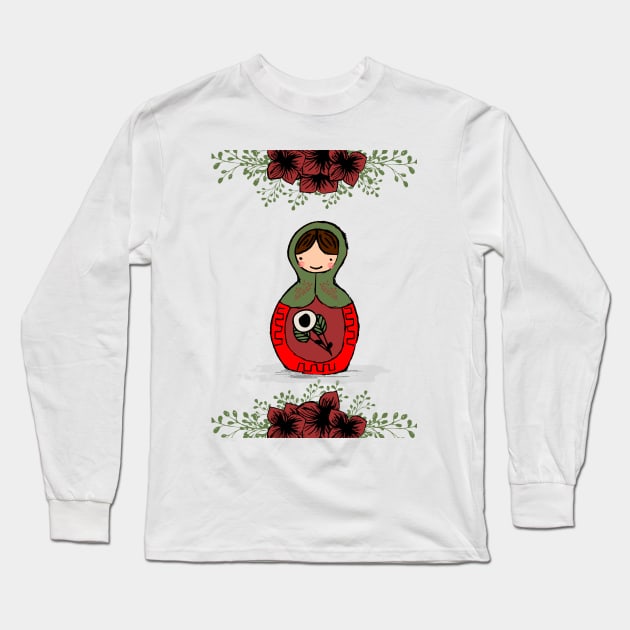 Russian doll Long Sleeve T-Shirt by TheTinyGraphics